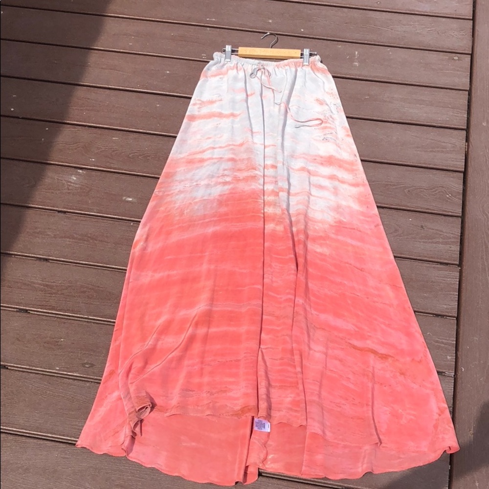 gypsy 05 maxi Skirt tie die Medium 100% Silk